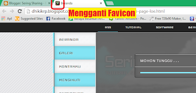 Mengganti Favicon/logo blog