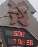 Olympic countdown clock