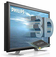 Philips 3-D LCD TV screen