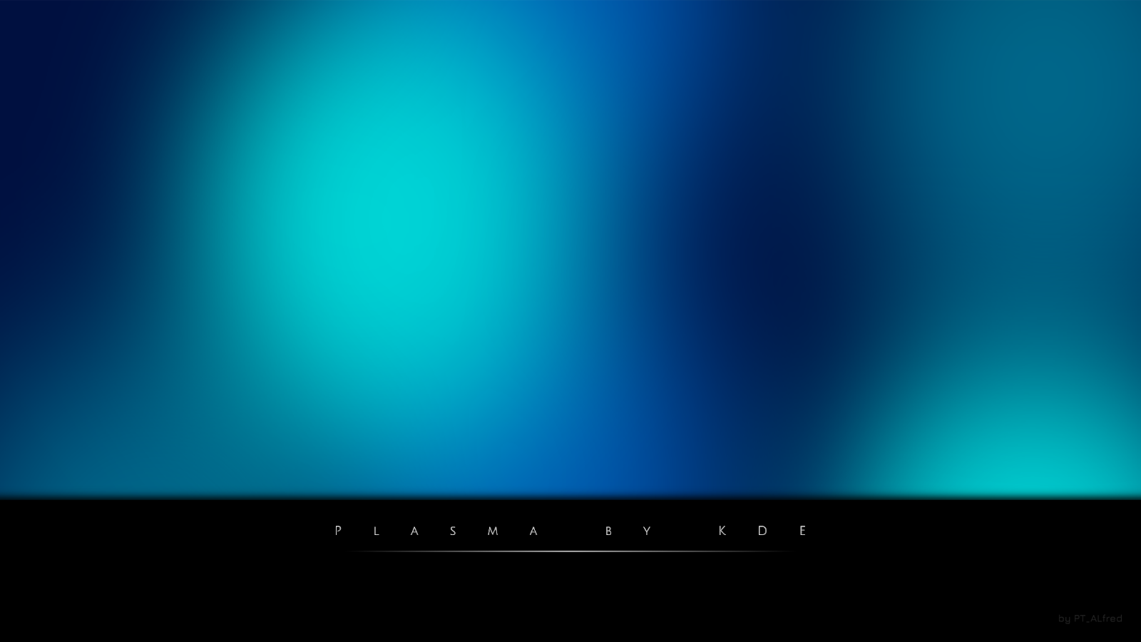 KDE Plasma In Blue Wallpaper