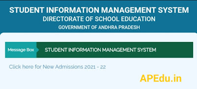 STUDENT INFORMATION MANAGEMENT SYSTEM - New Admissions 2021-22