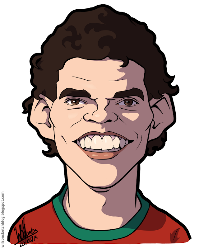 Cartoon caricature of Pepe.