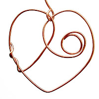 copper wire heart 3