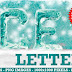 Alfabeto Completo con Letras de Hielo en PNG