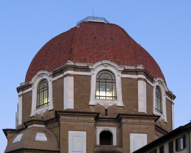 The dome of the Cappella dei Principi, Cappelle medicee, Medici Chapels, Piazza di Madonna degli Aldobrandini, Florence