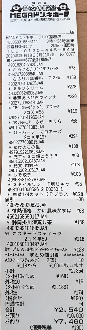 Megaドン キホーテ Uny国府店 5 18 カウトコ 価格情報サイト Megaドン キホーテ Uny国府店 5 18 カウトコ 価格情報サイト