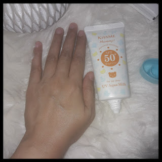 Review- KissMe Mommy UV Aqua Milk SPF50+ PA++++