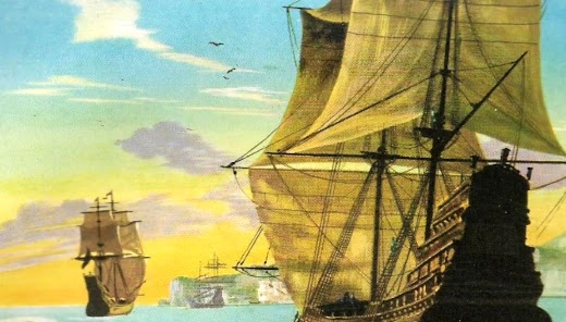 Embarcações piratas.
