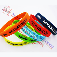 Gelang Karet Promosi / rubber wrist band Gelang tanpa sambungan