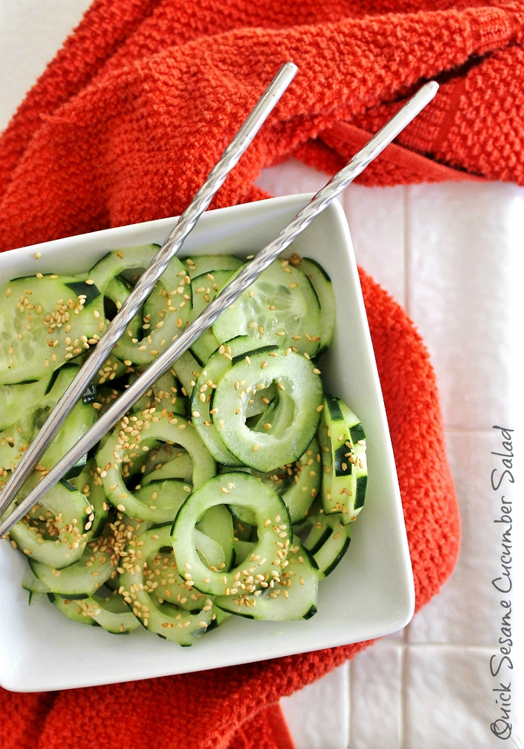 5 Minute Sesame Cucumber Salad Recipe #LingLingAsianFood. #IC #LL #AD