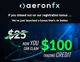Bonus Deposit AeronFX 400% - Tradable Bonus