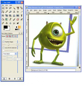 Gambar GIMP—Aplikasi Image editing untuk digital art.