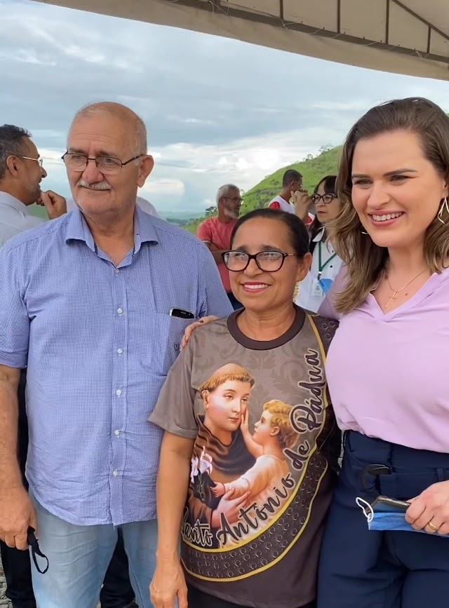 Marilia Arraes se encontra com Galego do Gás em Primavera durante inauguração da Fazenda Esperança