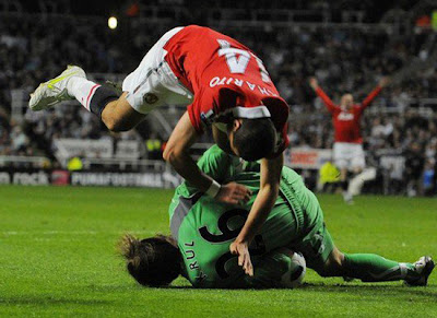 Chicharito Manchester United vs Newcastle United Barclays Premier League