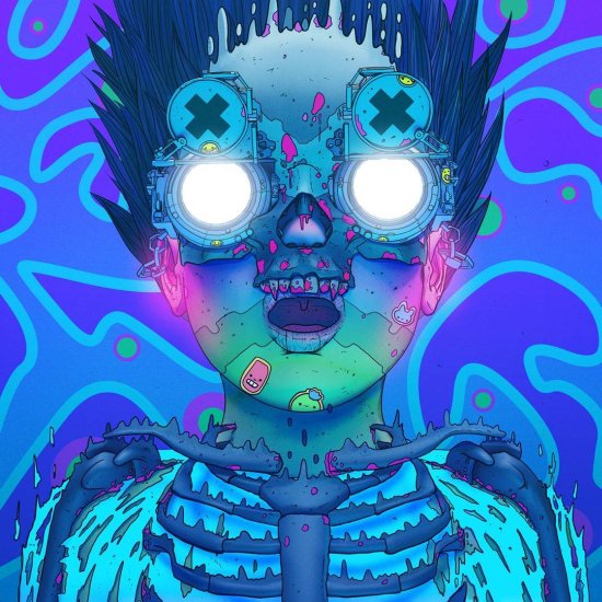 Nick Sullo xsullo instagram arte ilustrações cyberpunk surreais coloridas psicodélicas