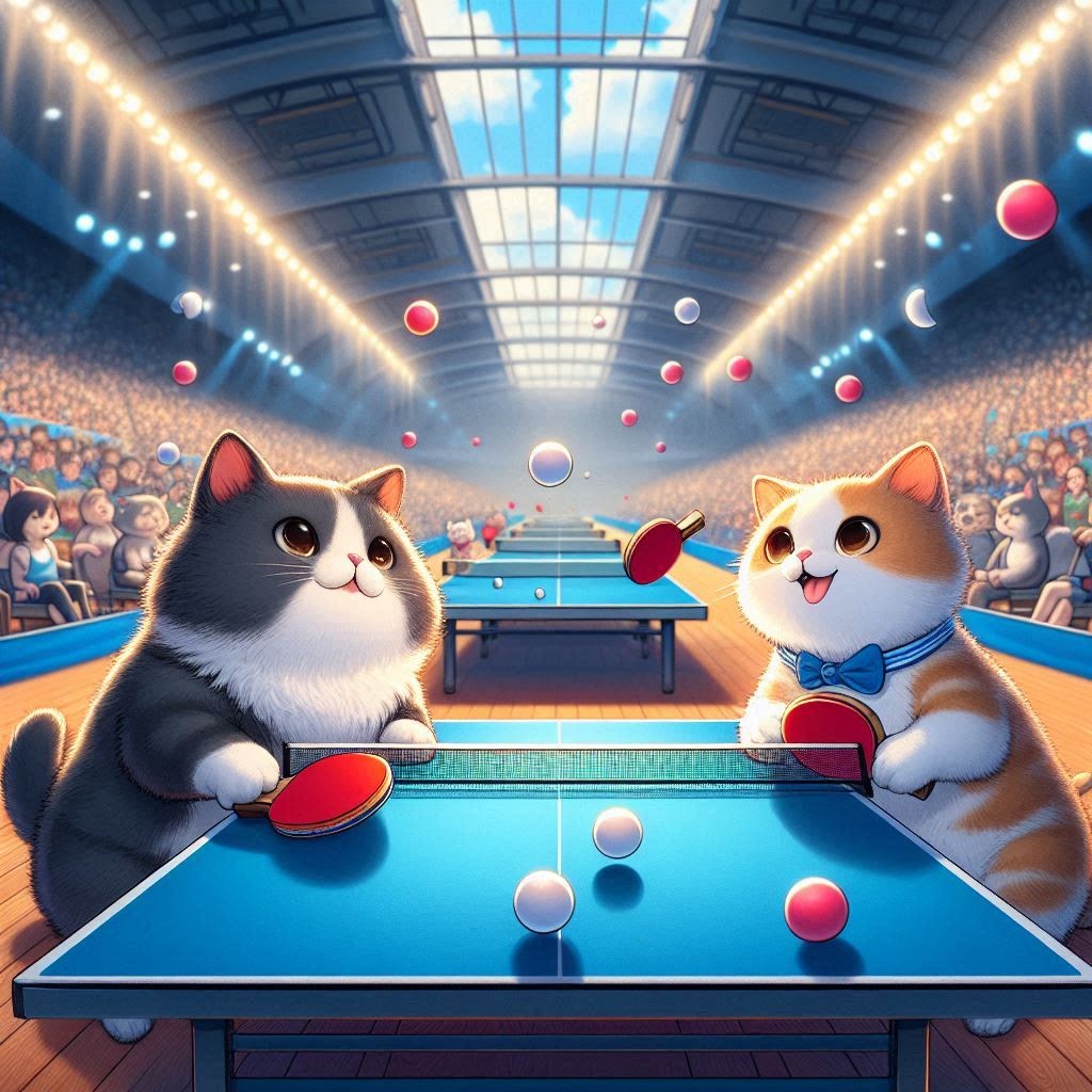 Table Tennis Tips from Marmalade: The Chubby Cat’s Best Rallies and Spin Techniques