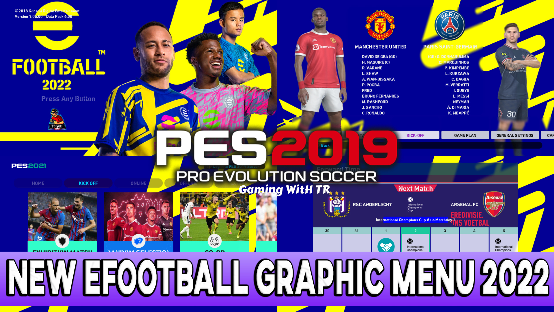 PES 2019 | New Graphic Menu eFootball 2022