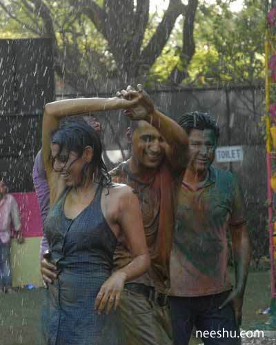 Holi celebration Hot TV actress