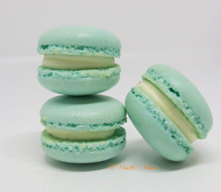 Macarons ganache noix de coco 