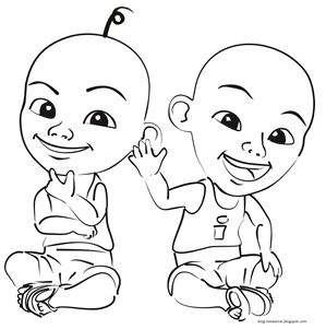 Mewarnai Gambar Upin Ipin dan Kawan Kawan Part 1 - BLOG 