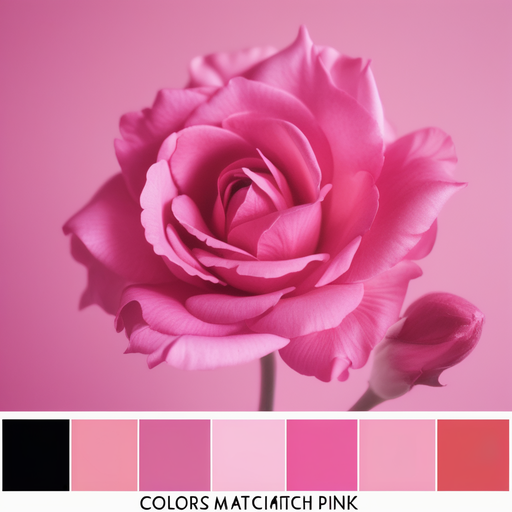 what colors match with pink