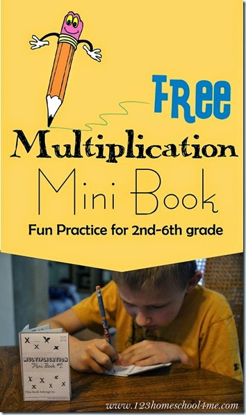 Multiplication Mini Book - this is such a fun way for kids to practice that is way better than math worksheets! FREE printable for 2nd grade 3rd grade 4th grade 5th grade and 6th grade