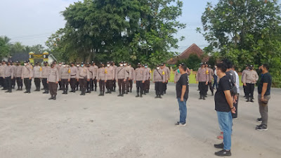 Polres Serang amankan aksi unjuk rasa dari FMM di depan Kawasan Industri Majasari