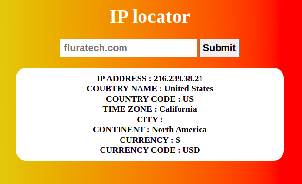 Get location from IP address -  PHP project source code 