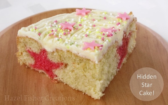 2014Jan29 Baking hidden star cake