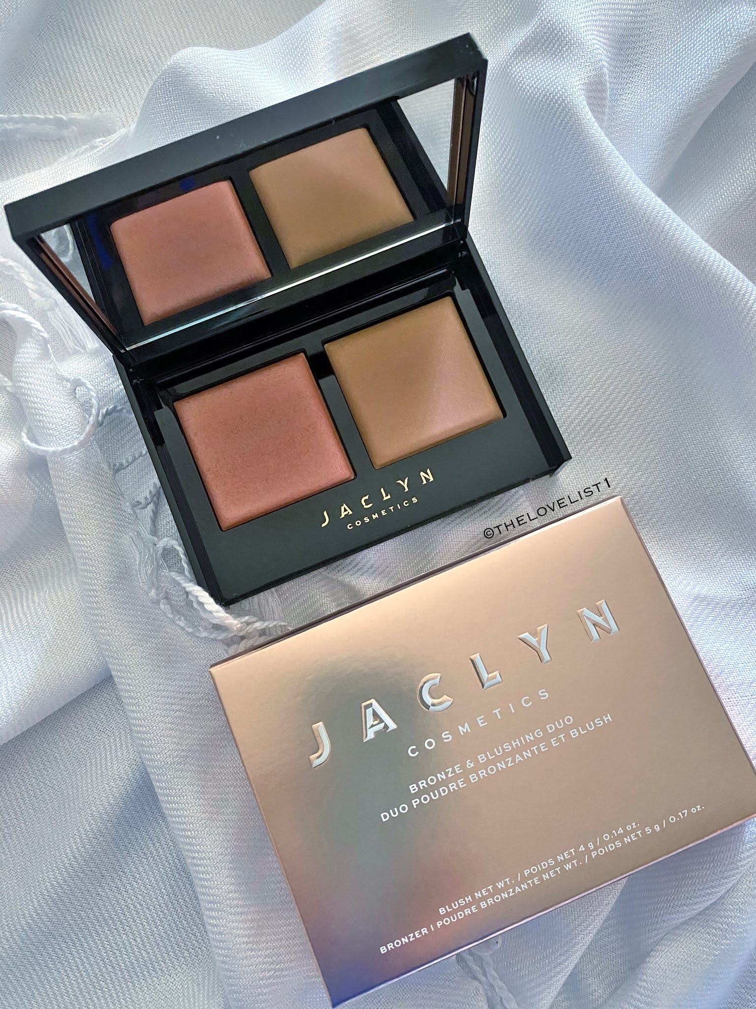 Jaclyn Cosmetics - Bronzer and Blush Duo + Accent Light Highlighters ~  Swatches