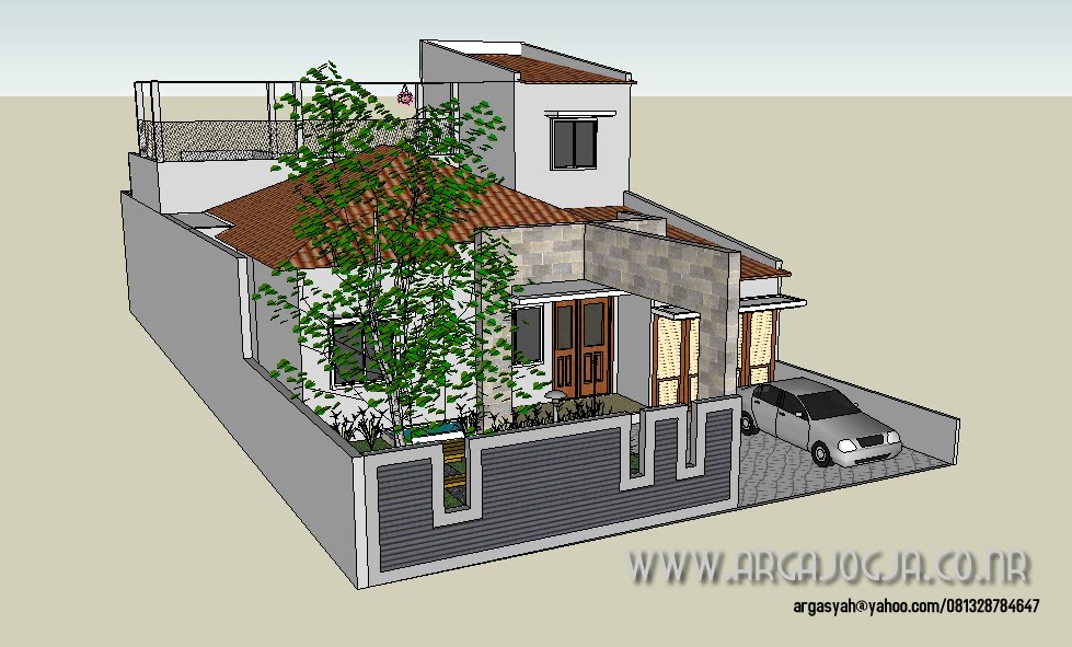 Konsep Desain Fasad Rumah Minimalist Dengan Lebar 10,5 meter 