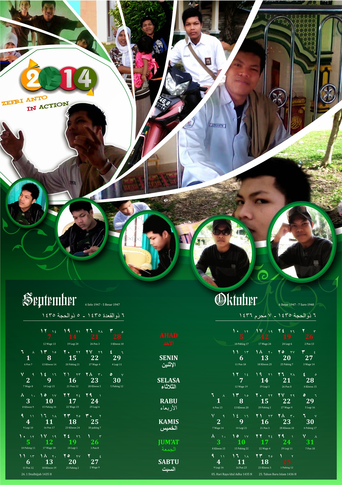 Desain Kalender Keluarga MuaraArt com