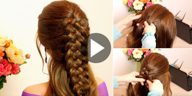 Learn - How To Make Simple And Easy 5 Strands Braid Hairstyle, See Tutorial