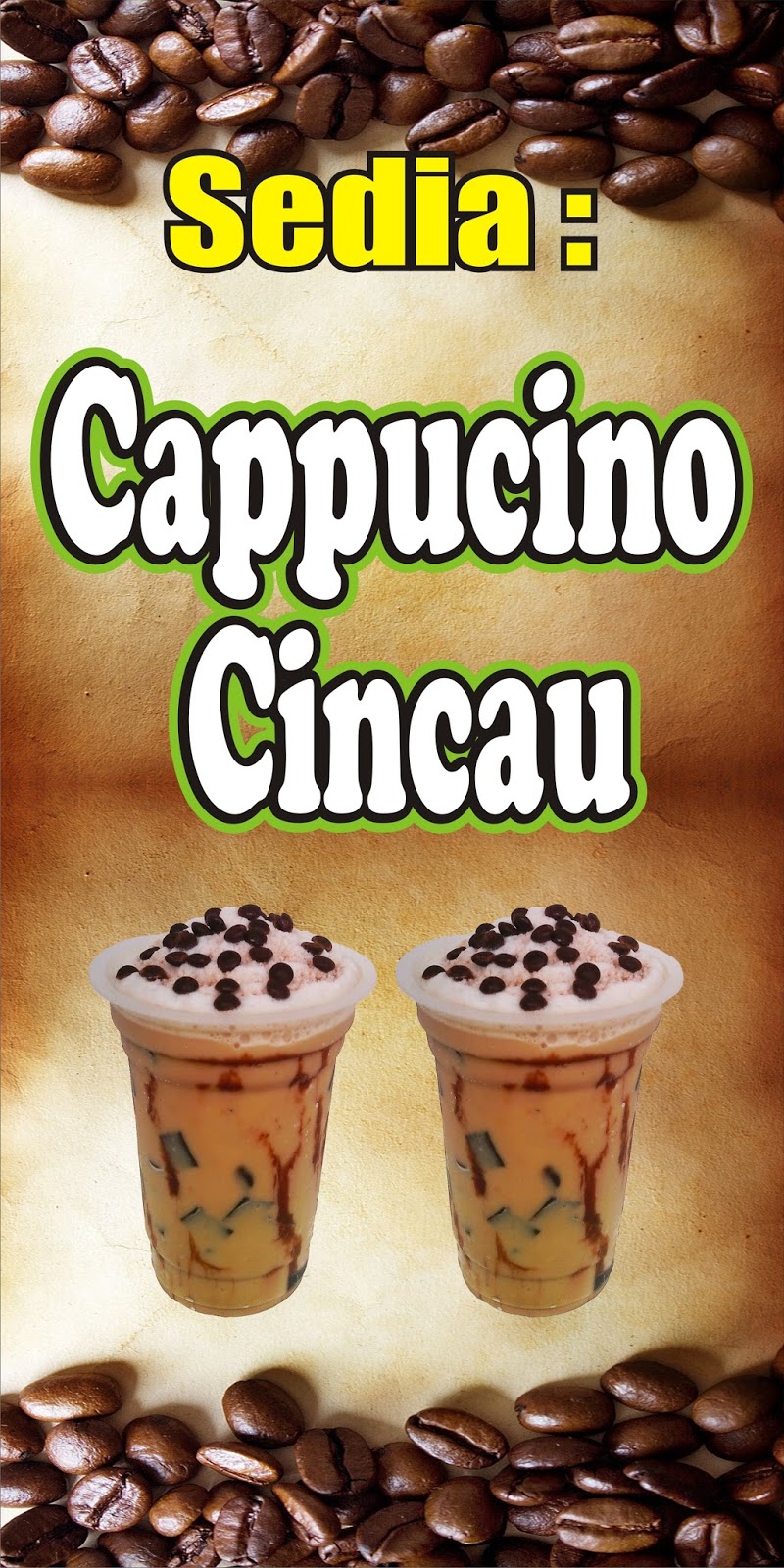 Download Contoh Spanduk Cappucino Cincau Keren KARYAKU