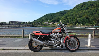 スポーツスター,がるーだ,ターコイズ,ダートラ,883R,sportster,xl1200c