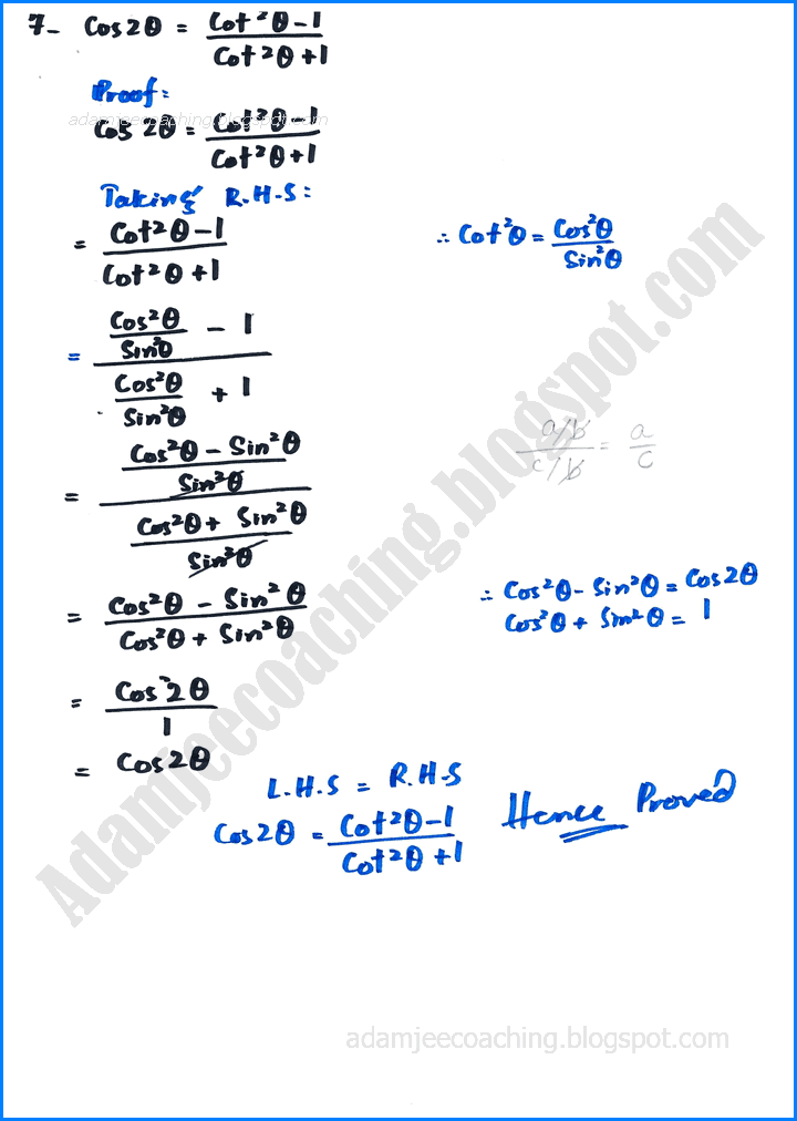 trigonometric-identities-of-sum-and-difference-of-angles-exercise-10-3-mathematics-11th