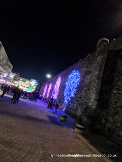 Light show on Southampton walls