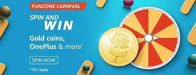  Amazon Funzone Carnival Spin and Win
