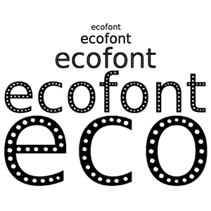  خط-Ecofont