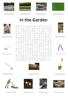 In the Garden : A Word Search Puzzle for French Learners