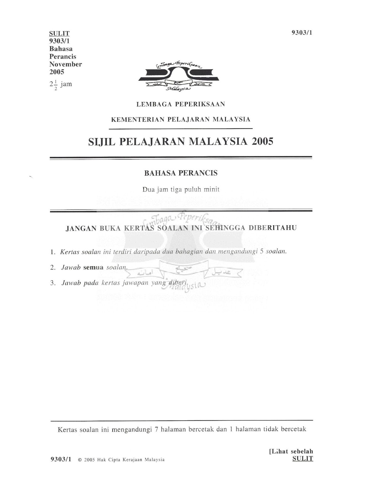 Soalan Spm English Paper 1 2019 - Selangor d