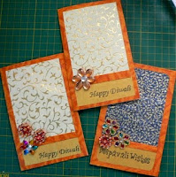 homemade cards for deepavali