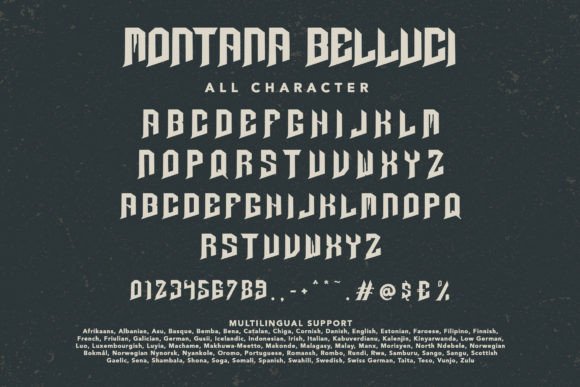 Download Montana Belluci Font - Blackletter Fonts