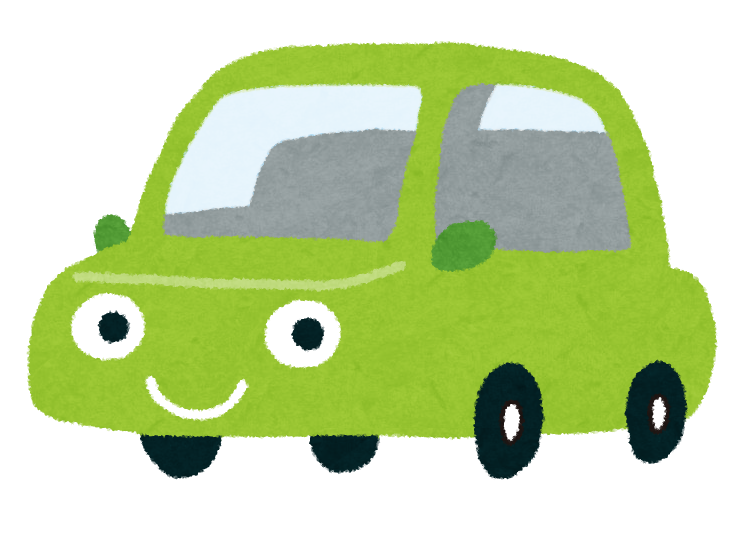 いろいろな色の車のキャラクターのイラスト かわいいフリー素材集 いらすとや