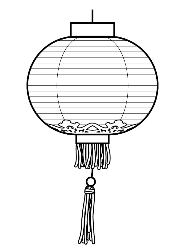 Chinese New Year Lantern Coloring Pages, Lantern Printables title=