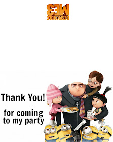 Despicable Me 3 party printables, 