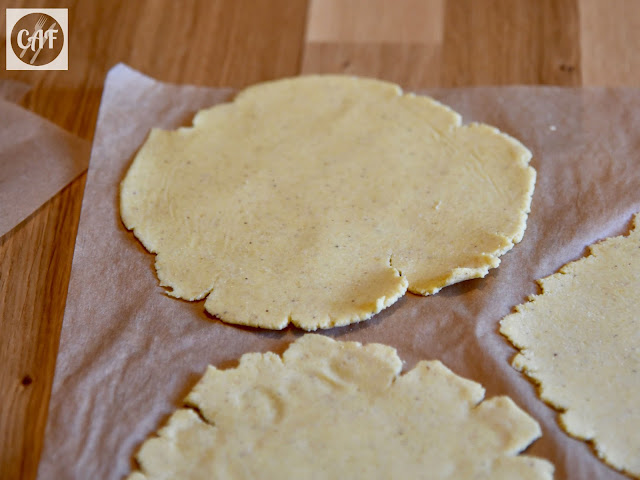 Homemade corn tortillas made with masa harina