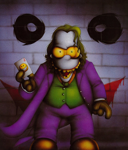 Homer Simpson as the Joker