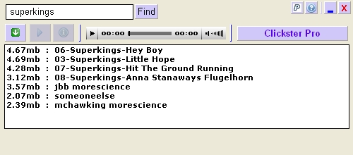 Clickster, le chercheur de MP3