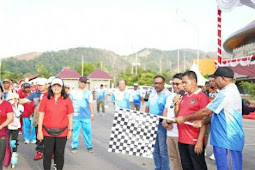 Ridwan Rumasukun Lepas Jalan Santai dan Senam Bersama Kormi Papua